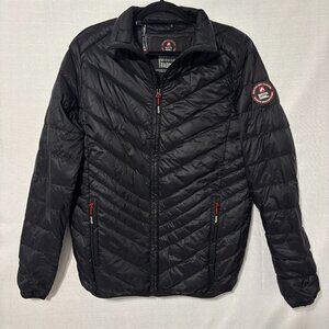 Outfitter Trading‎ Co Women’s Puffer Jacket Size Small Black Insulated Zip Front